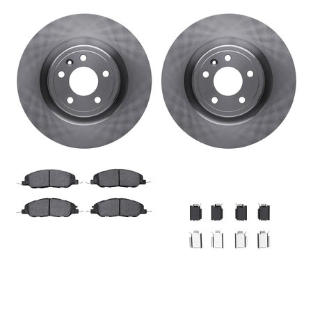 DYNAMIC FRICTION CO 6312-54201, Rotors with 3000 Series Ceramic Brake Pads includes Hardware 6312-54201